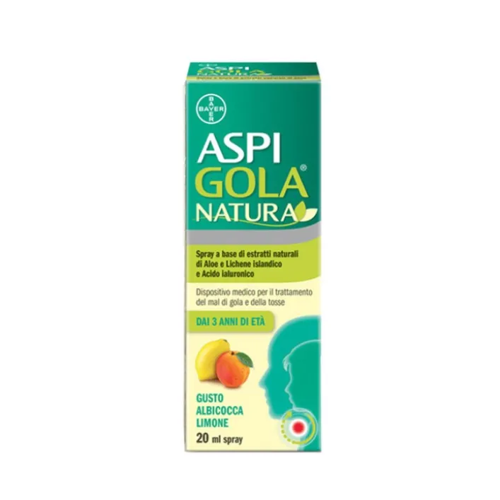 Aspi Gola Natura Spray Albicocca e Limone 20 ml