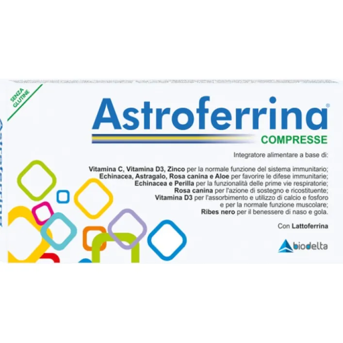 Astroferrina 30 Compresse - Integratore Difese Immunitarie Vitamina D3, C e Zinco