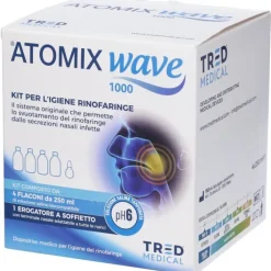 Atomix Wave Kit Igiene Rinofaringe 4x250ml