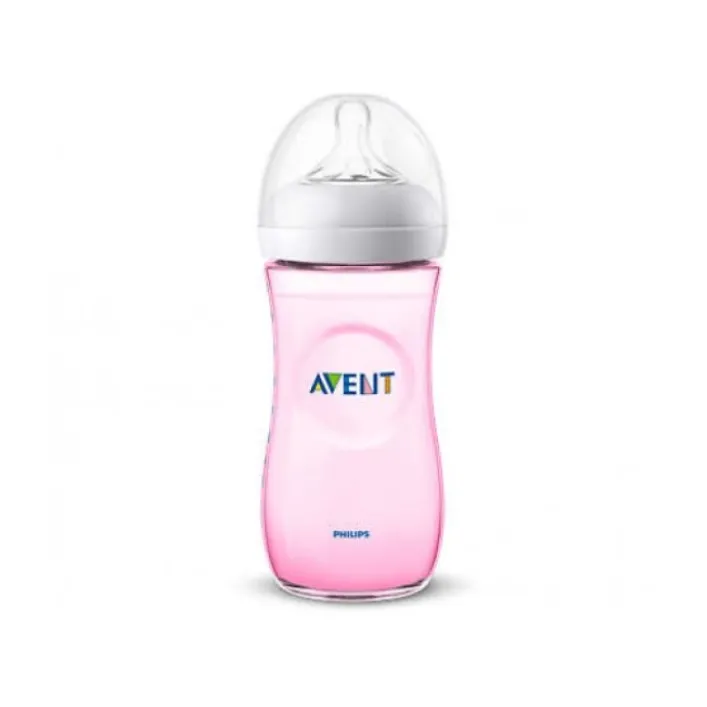 Avent Biberon Rosa Natural + 3 Mesi 330 ml