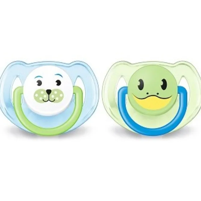 Avent Succhietto Ultra Air Night Boy 6-18 Mesi 2 Pezzi