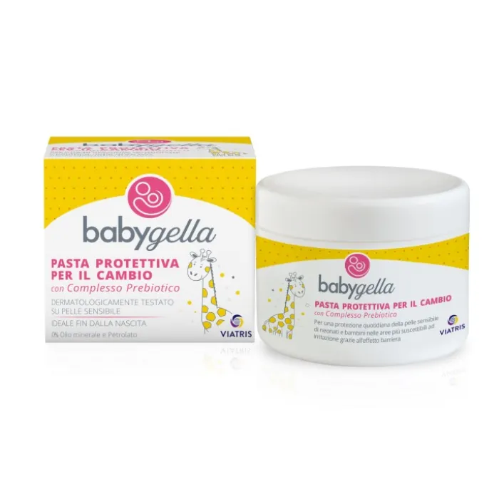 Babygella Pasta Protettiva per la pelle delicata dell'area Pannolini con Complesso Prebiotico 150 ml