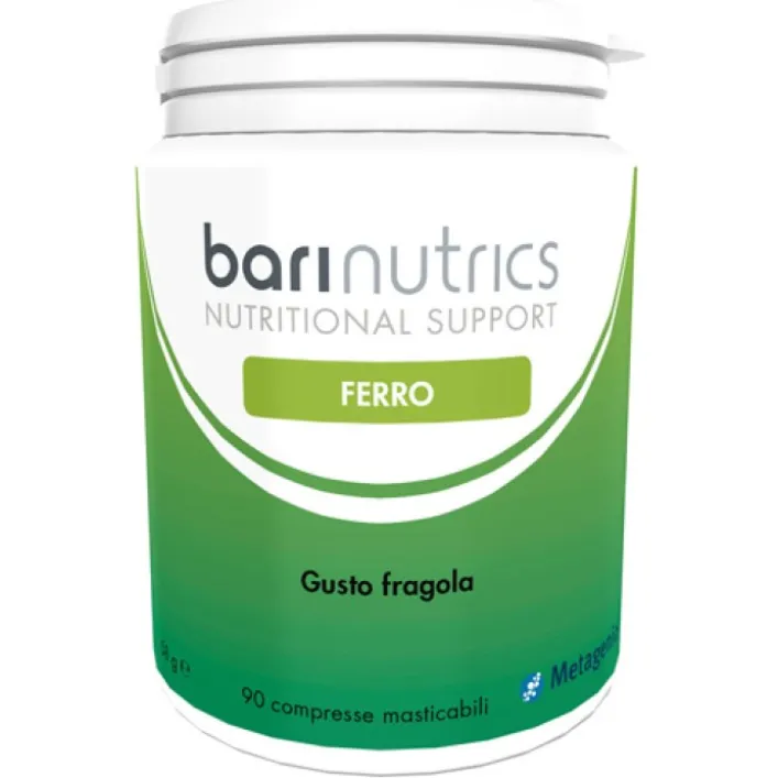 Barinutrics Gusto Fragola 90 Compresse Masticabili - Integratore Ferro