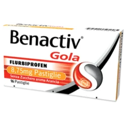 Benactiv Gola Antinfiammatorio Gusto Arancia Senza Zucchero 16 Pastiglie