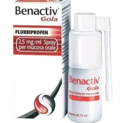 Benactiv Gola Spray 0,25% Flurbiprofene 15 ml