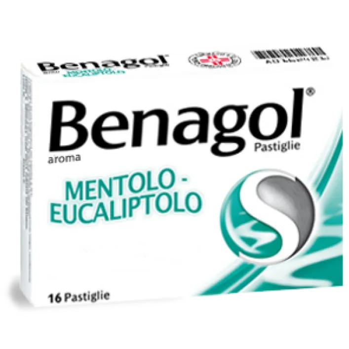 Benagol Pastiglie Mentolo Eucalipto Antisettico Cavo Orale 16 Pastiglie