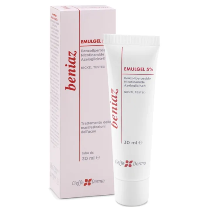 Beniaz Emulgel 5% Trattamento Pelle Grassa e Acneica 30 ml