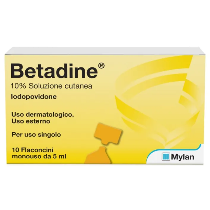 Betadine 10% Soluzione Cutanea 10 Flaconcini da 10 ml