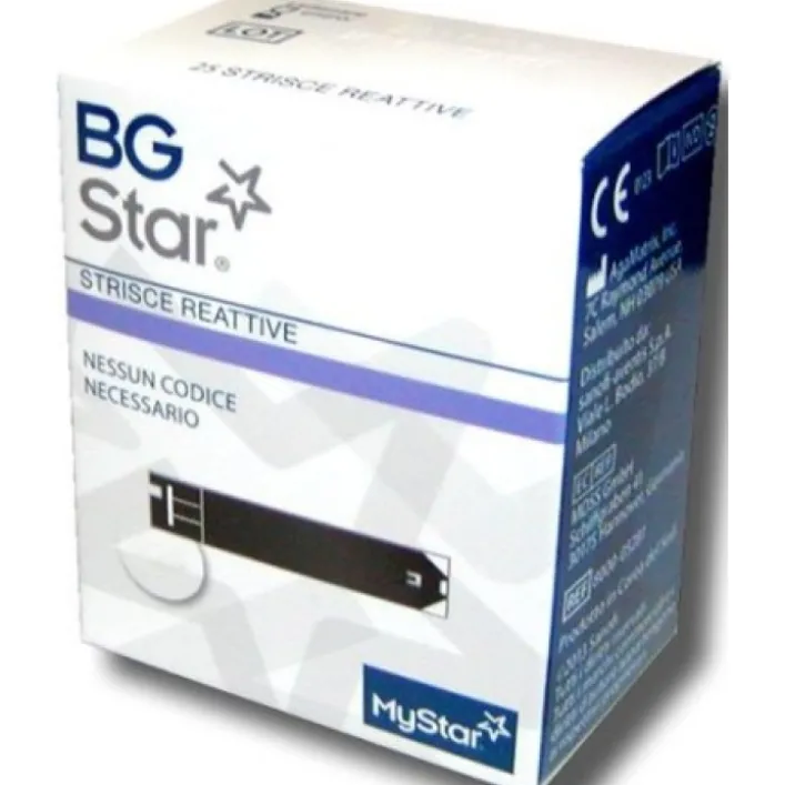 BgStar MyStar Extra Strisce Reattive per la Glicemia 50 Pezzi