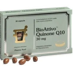 Bio Attivo Quinone Q10 30 Capsule - Integratore Antiossidante