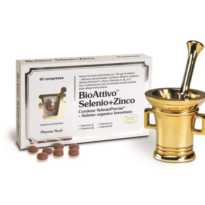 Bioattivo Selenio + Zinco 60 Compresse - Integratore Alimentare