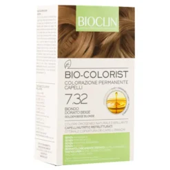 Bioclin Bio Colorist 7.32 Biondo Dorato Beige Tintura Naturale per Capelli