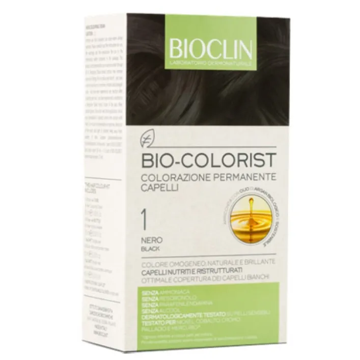 Bioclin Bio Colorist 1 Nero Tintura Naturale per Capelli