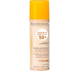 Bioderma Photoderm Nude Touch Dore' Crema Solare Viso Tocco Secco Colorata SPF 50+ 40 ml