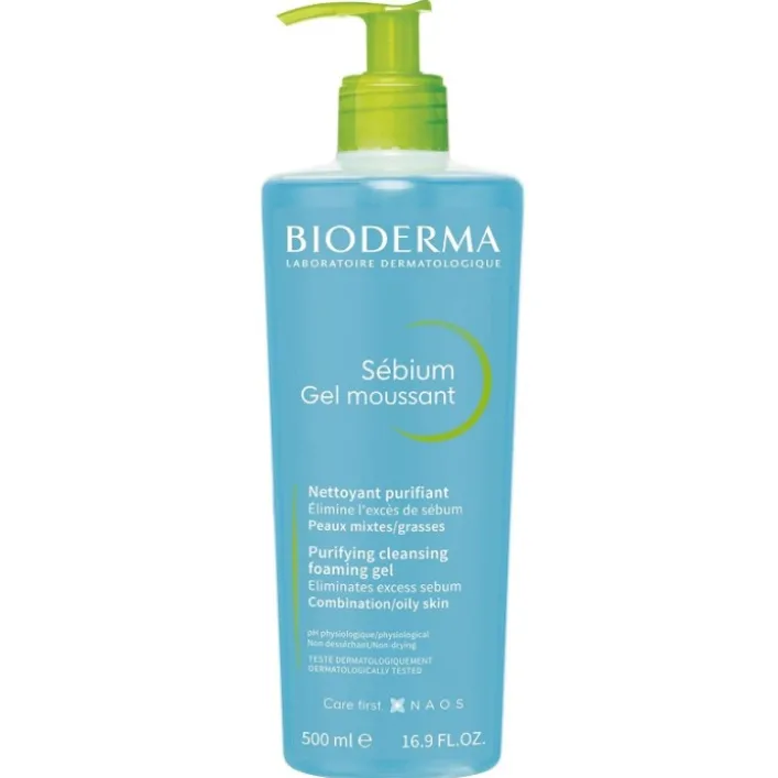 Bioderma Sebium Gel Moussant Detergente Purificante 500 ml