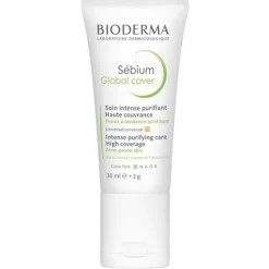Bioderma Sebium Global Cover Trattamento Imperfezioni e Punti Neri 30 ml+2g