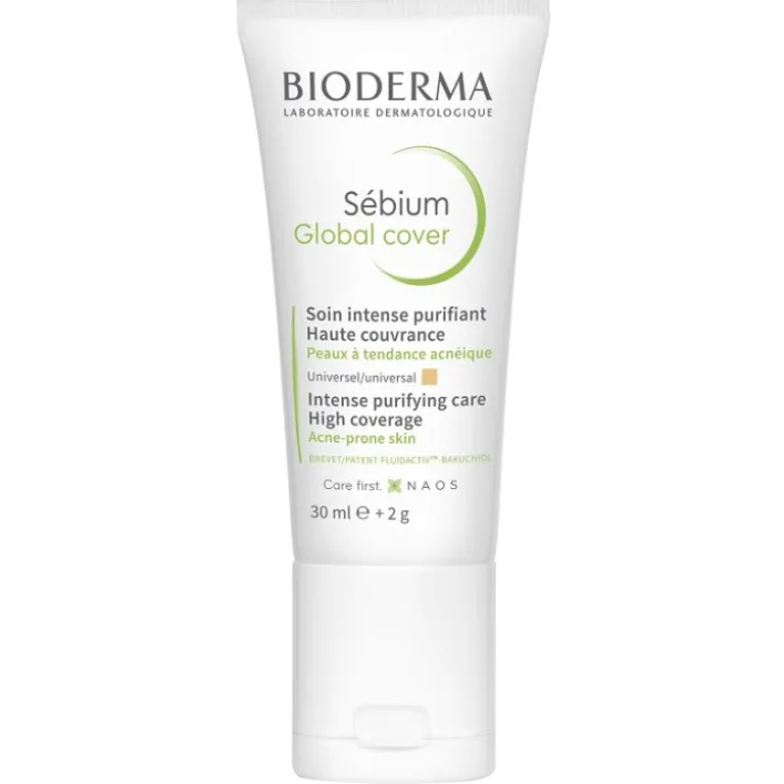 Bioderma Sebium Global Cover Trattamento Imperfezioni e Punti Neri 30 ml+2g