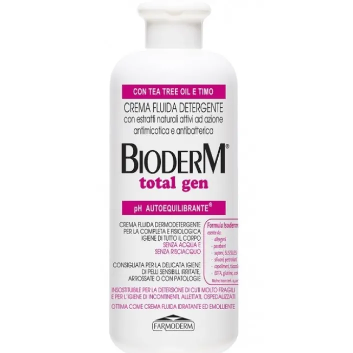 Bioderm Total Gen 500 ml - Crema Fluida Detergente Dermoprotettiva