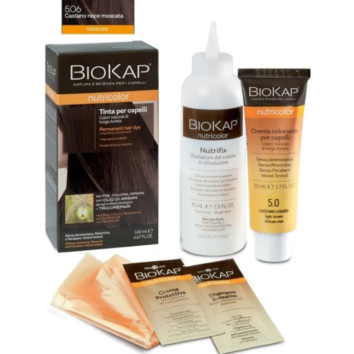 Biokap Nutricolor 5.06 Castano Noce Moscata - Tintura per Capelli