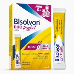 Bisolvon Duo Pocket Tosse e Mal di Gola 12 bustine
