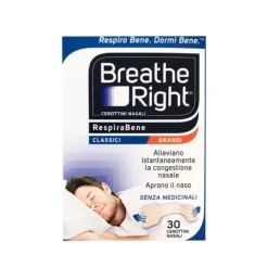 Breathe Right Cerotti Classici Grandi Decongestionanti 30 pezzi