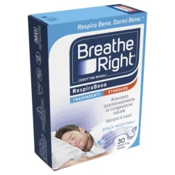 Breathe Right Cerotti Nasali Trasparenti 30 pezzi