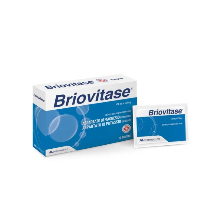 Briovitase 450 mg + 450 mg 10 Bustine - Integratore Magnesio e Potassio