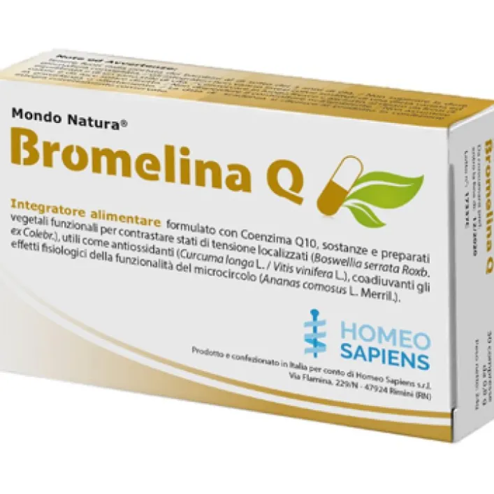 Bromelina Q Mono Natura 30 Compresse - Integratore Alimentare