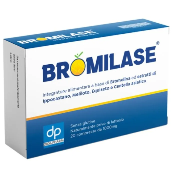 Bromilase 20 compresse - Integratore Drenante e Anticellulite