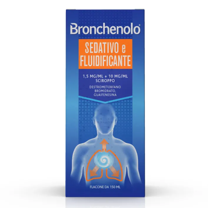 Bronchenolo Sciroppo Sedativo Fluidificante per la Tosse 150 ml
