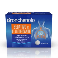 Bronchenolo Sedativo e Fluidificante Pastiglie Gusto Menta 20 pezzi