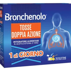 Bronchenolo Tosse Doppia Azione 10 Buste - Integratore per la Tosse