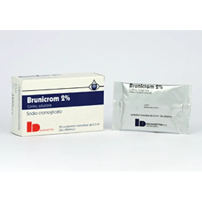 Brunicrom Collirio 2% Sodio Cromoglicato 20 Contenitori Monodose