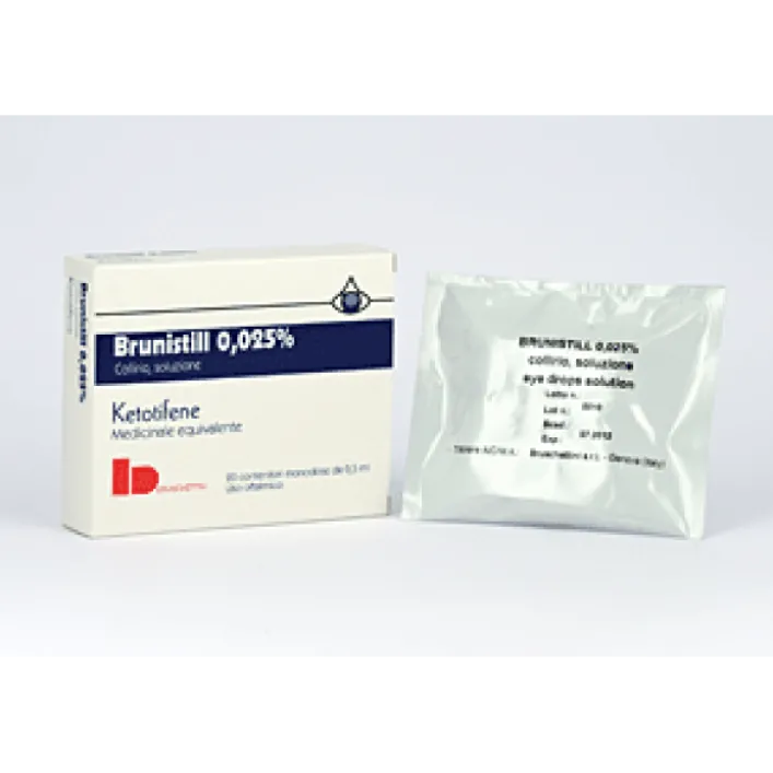 Brunistill Collirio 0,025 mg Ketotifene Congiuntivite 20 Flaconcini