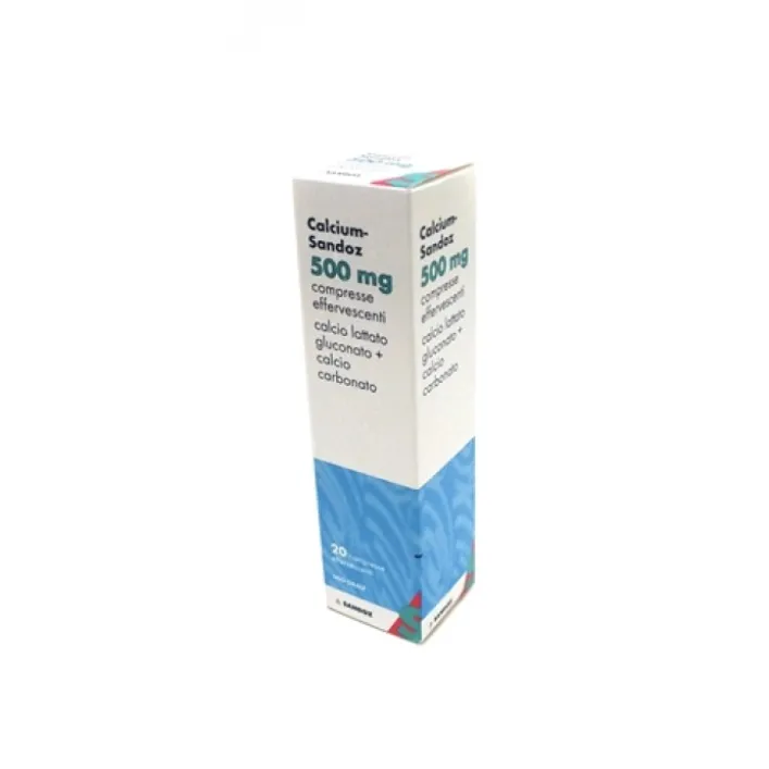 Calcium Sandoz 500 mg 20 Compresse Effervescenti - Integratore Alimentare
