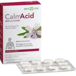 CalmAcid Bruciore 40 Tavolette - Integratore Benessere Intestinale
