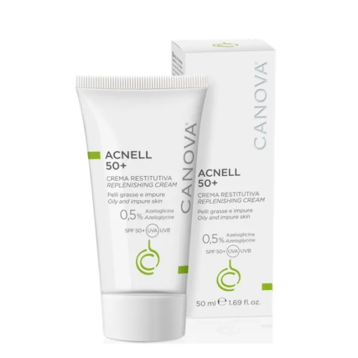 Canova Acnell Crema SPF 50+ Pelle Grassa 50 ml