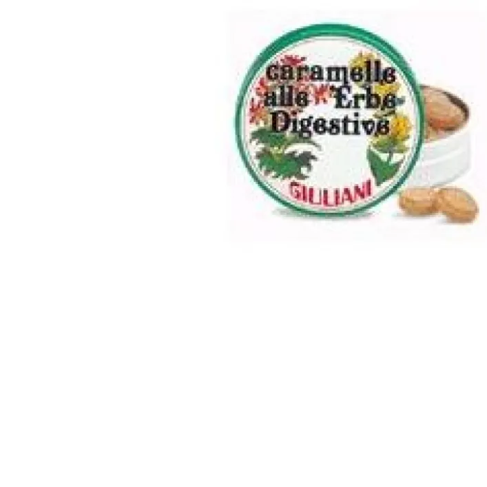 Caramelle alle Erbe Digestive Giuliani Senza Zuccheri Scatola 60 grammi
