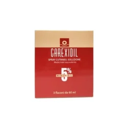 Carexidil 5% Minoxidil Spray Cutaneo Soluzione 3 x 60 ml