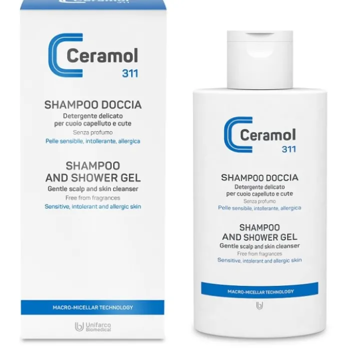 Ceramol 311 Shampoo Doccia Detergente Corpo e Capelli 200 ml