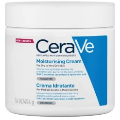 CeraVe Crema Idratante Viso e Corpo Pelle Secca a Molto Secca 454 grammi