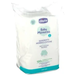 Chicco Baby Moments Quadrotti Morbido Cotone 60 Pezzi