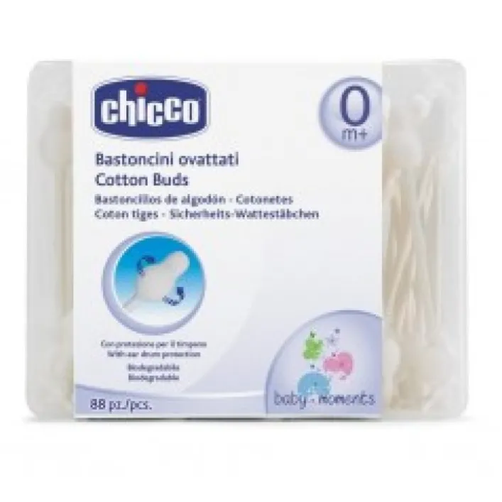Chicco Bastoncini Ovattati Igiene Orecchie Bambini 90 pezzi