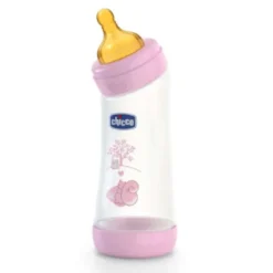 Chicco Biberon Benessere Angolato Polipropilene Silicone Girl 250 ml