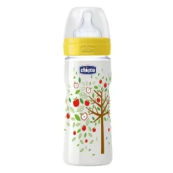 Chicco Biberon Benessere con Tettarella in Silicone Unisex 330 ml + 4m