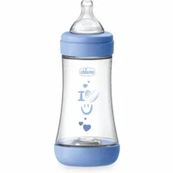 Chicco Biberon Neonato Perfect 5 Azzurro Medio 240 ml 2Mesi+