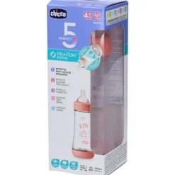 Chicco Biberon P5 Silicone Girl 300 ml