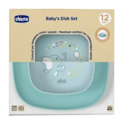 Chicco Ciotola e Piatto Piano 12M+ Azzurro