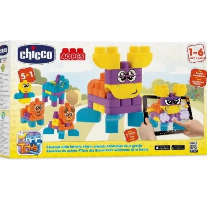 Chicco Gioco Costruzioni Animali 40 pezzi