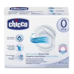 Chicco Natural Feeling Coppette Assorbilatte Antibatteriche 30 Pezzi